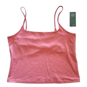 Wild Fable Peach Pink Cropped Tank Top NWT Size XL